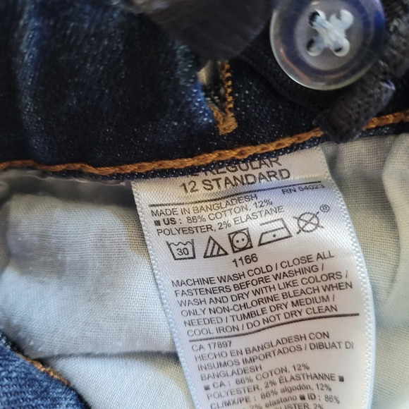 Old Navy Karate Skinny Medium Wash Jeans Size Boy's 12 Regular - Picture 10 of 10